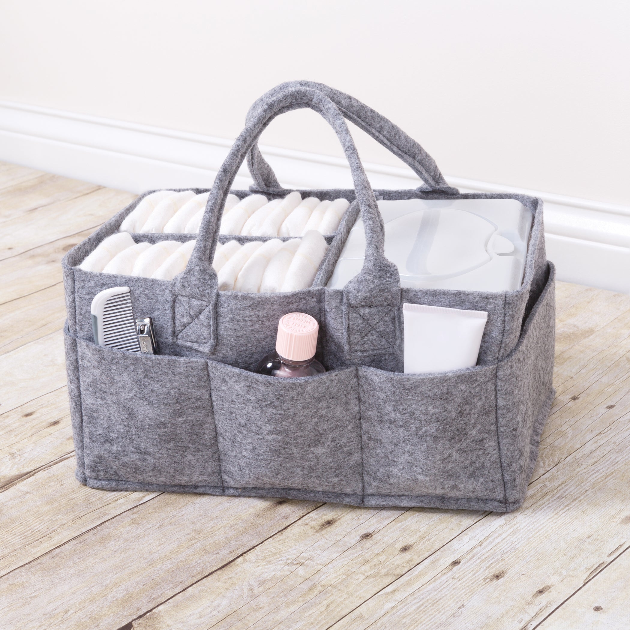 Gray Storage Felt Caddy