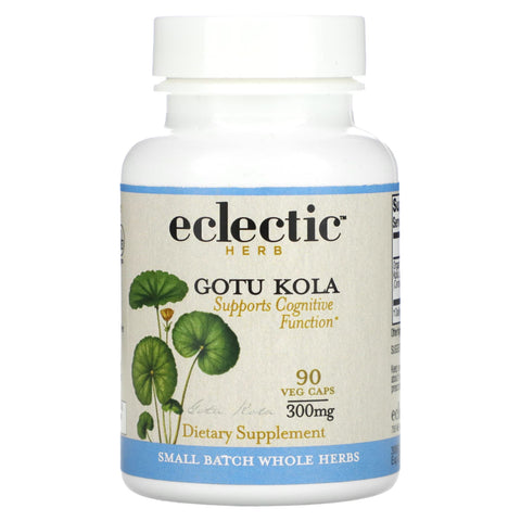 Eclectic Herb, Gotu Kola          COG WH V-90, 90 CAPS - 023363309078 | Hilife Vitamins
