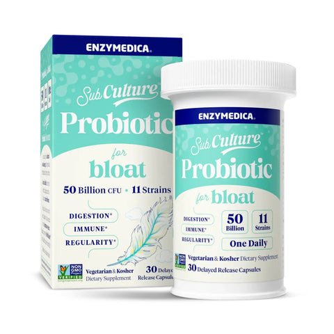 Enzymedica, Probiotic For Bloat, 50 Billion CFU, 30 Delayed Release Capsules - 670480101506 | Hilife Vitamins