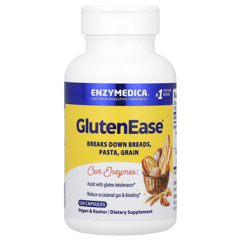 Enzymedica, Glutenease, 120 Capsules - 670480262016 | Hilife Vitamins