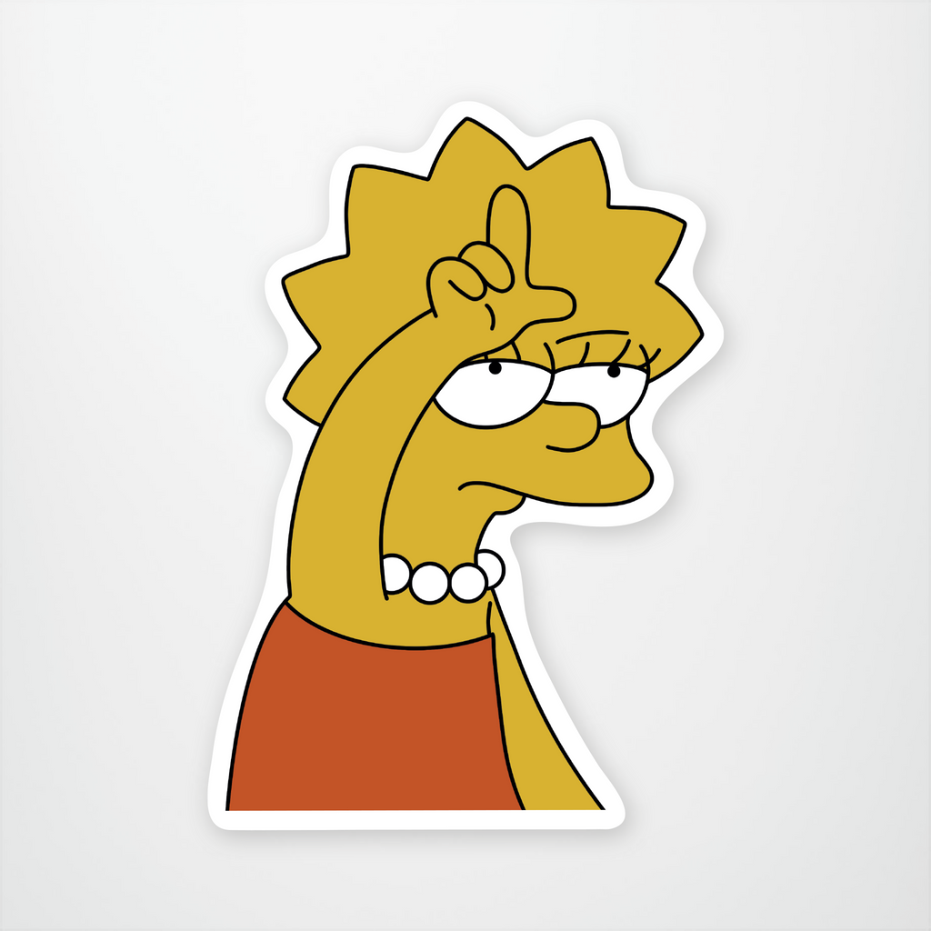 Lisa Simpson Take This L Stickeryou Store