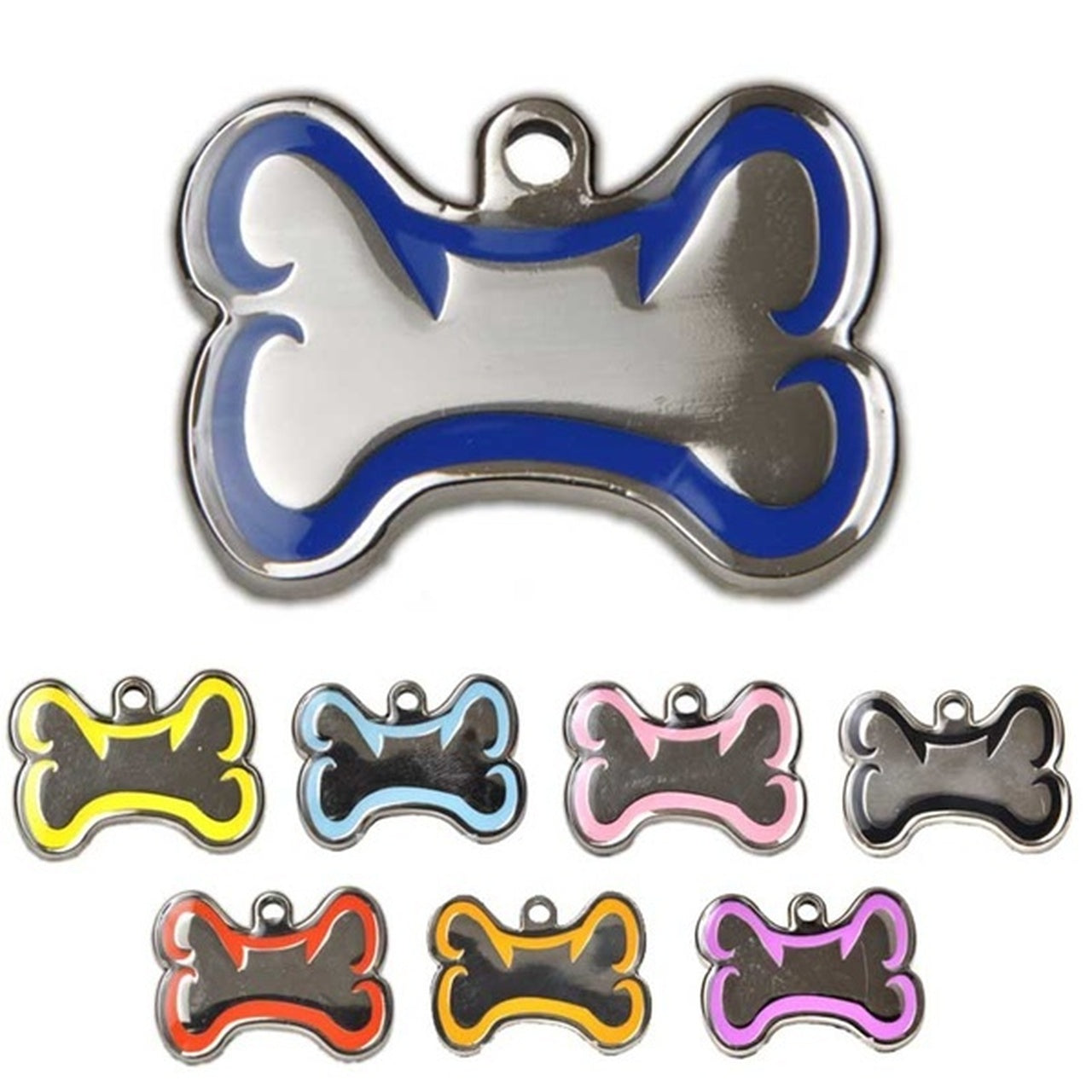 Tagworks Id Tags  Bone Personalized Pet Id Tag - Dog < Fred