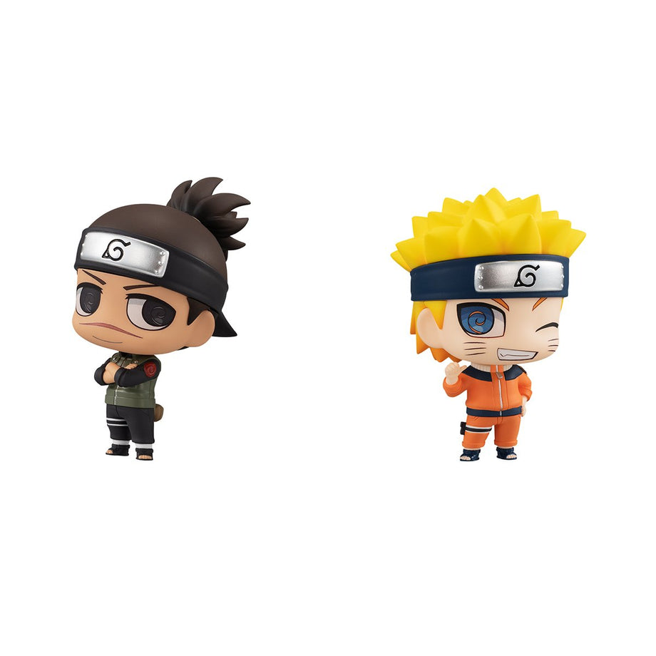 Naruto Chimi-Mega Buddy Umino Iruka & Uzumaki Naruto Figure