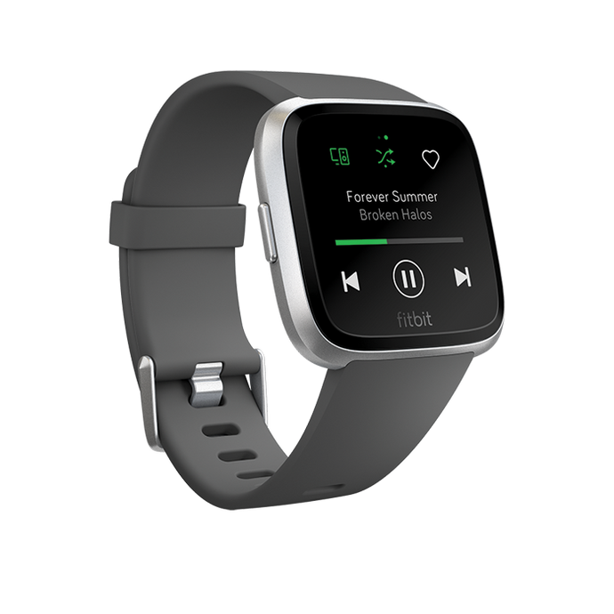 how to connect fitbit versa lite to spotify