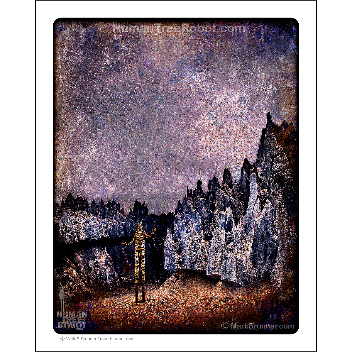 1024 Matte Paper Print 8x10" - Robot C Rocks Landscape