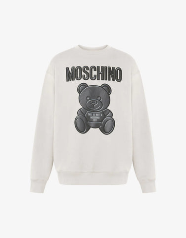 MOSCHINO TEDDY BEAR ORGANIC COTTON SWEATSHIRT Mens Apparel