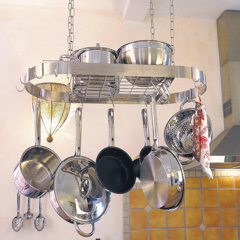 Stainless Steel Ceiling Hanging Rack Jean Patrique Professional