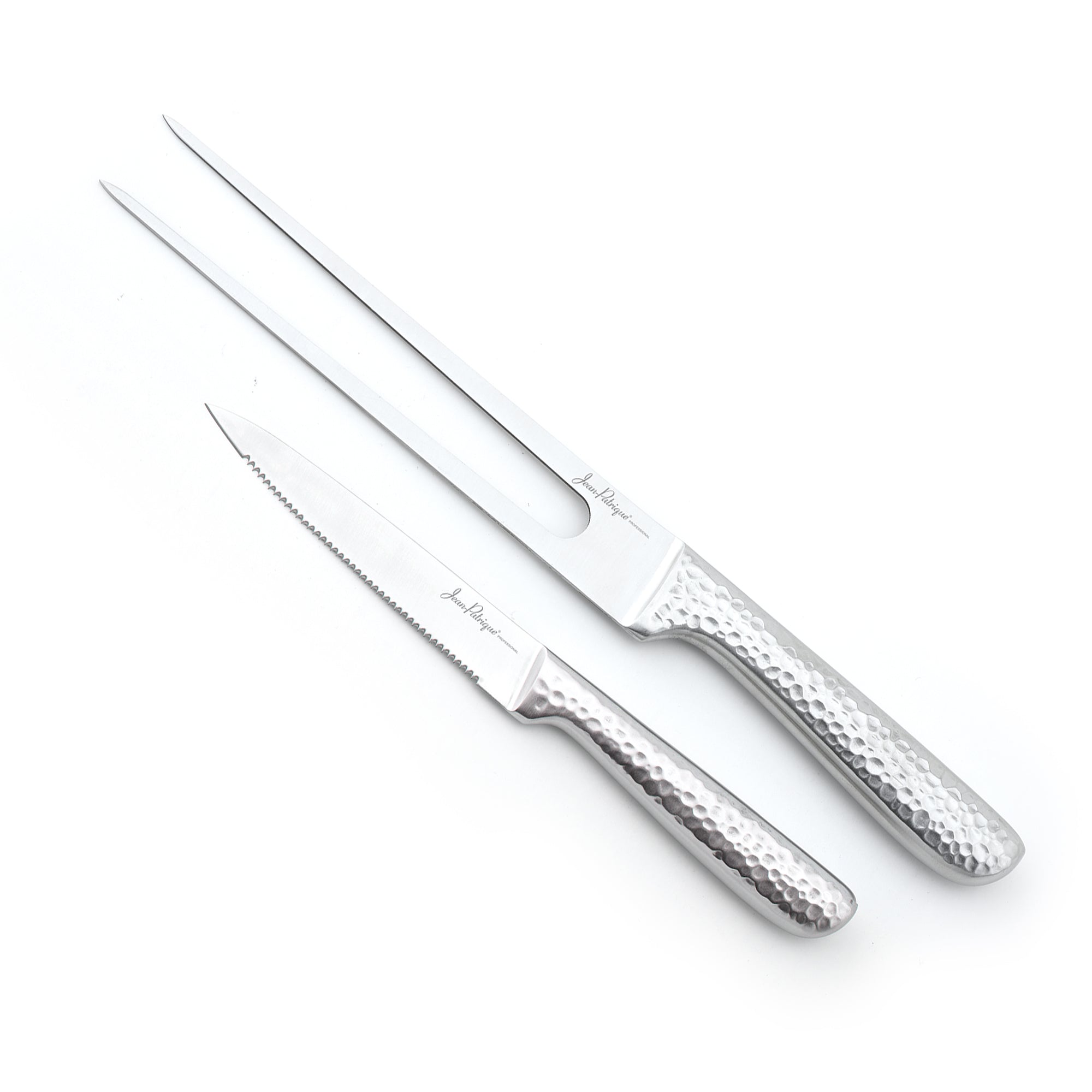 Serrated Carving Knife and Meat Fork Set – Jean Patrique Professional  Cookware