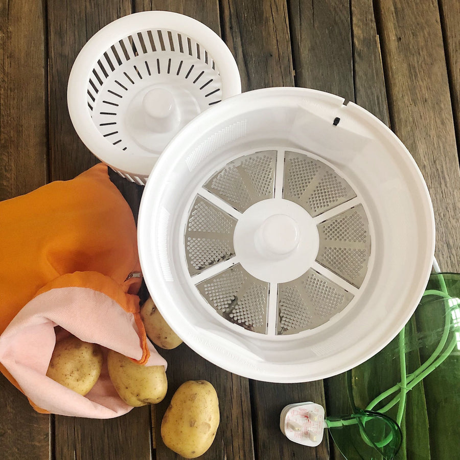 electric potato peeler and salad spinner