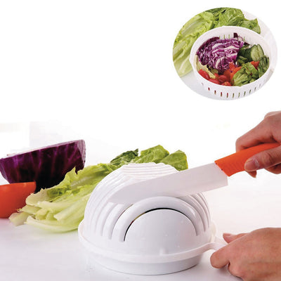 3-in-1 Salad Chopper Lets You Rinse, Chop, and Serve Salads in 60 Seconds