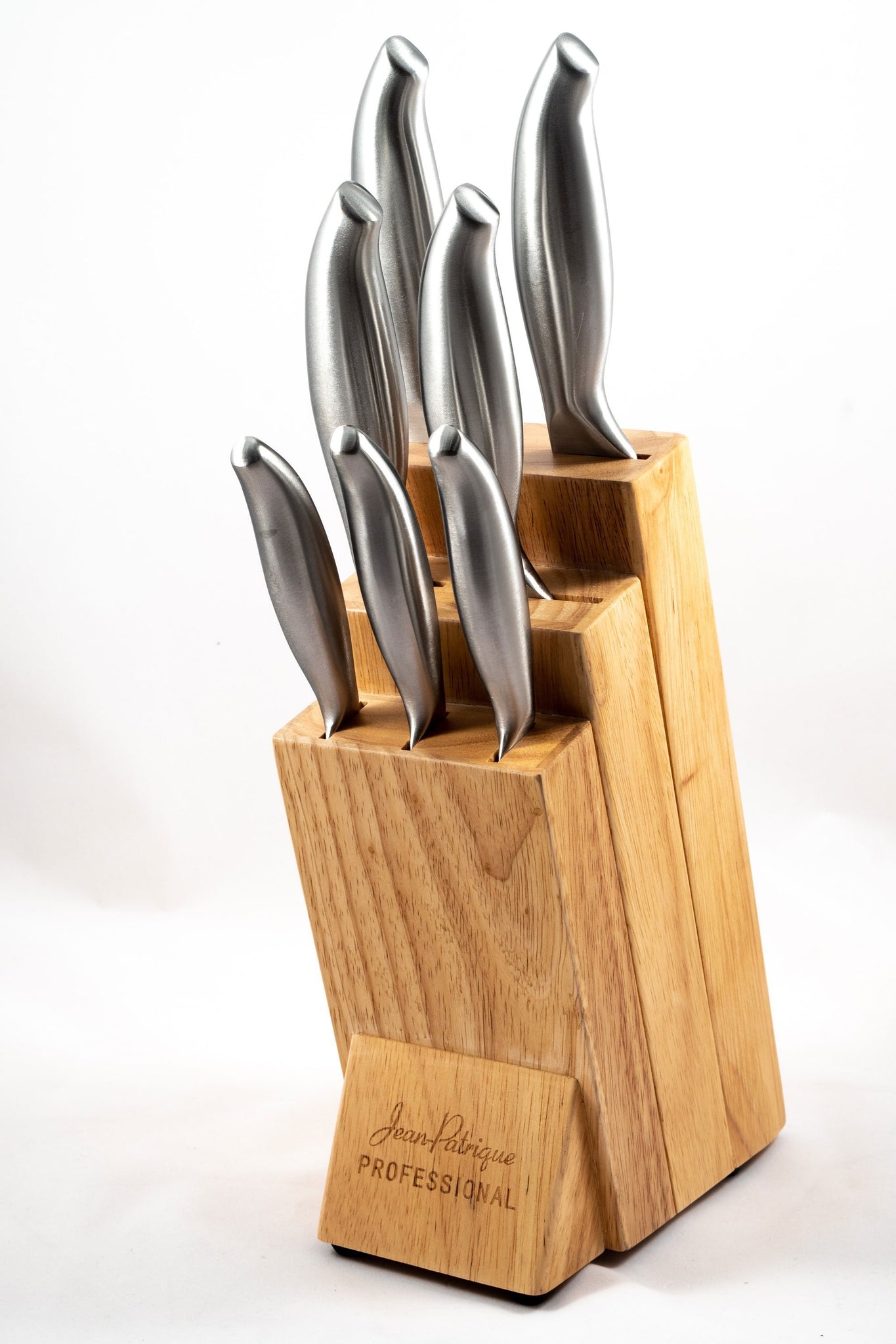 Professional Kitchen Knife Set Wooden Knife Block Set Of 7