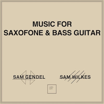 Music For Saxofone & Bass Guitar | Stones Throw Records