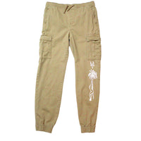 yellow cargo joggers