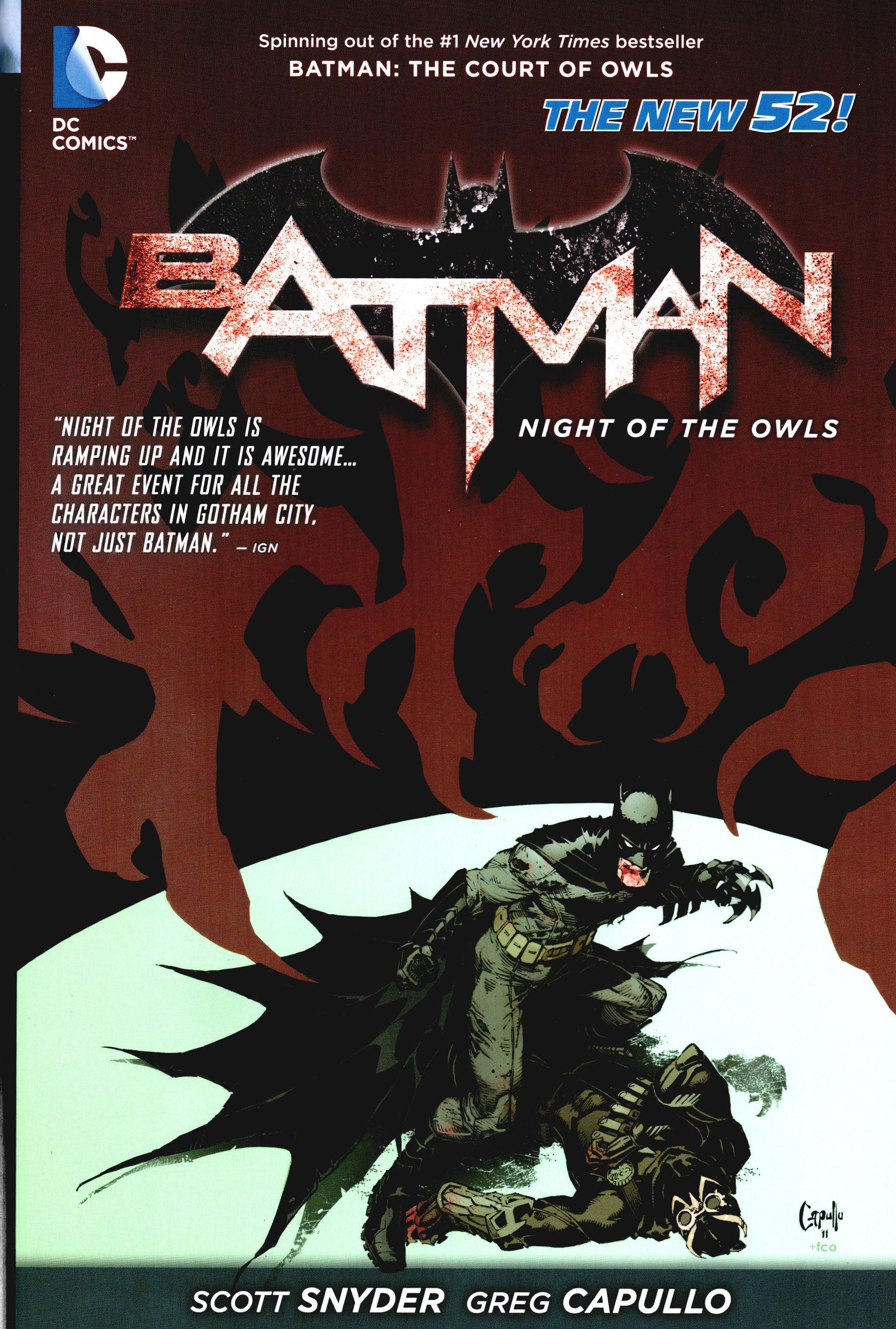 Batman Night of the Owls Hardcover *Unread* – Torpedo Comics