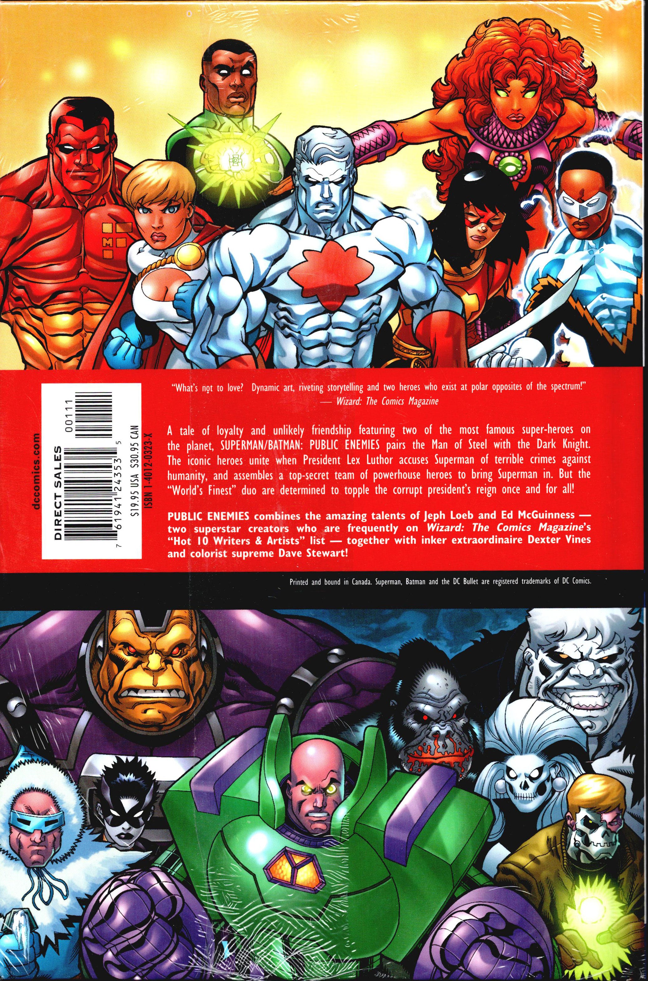 Superman Batman Public Enemies Volume 1 Hardcover *Sealed* – Torpedo Comics