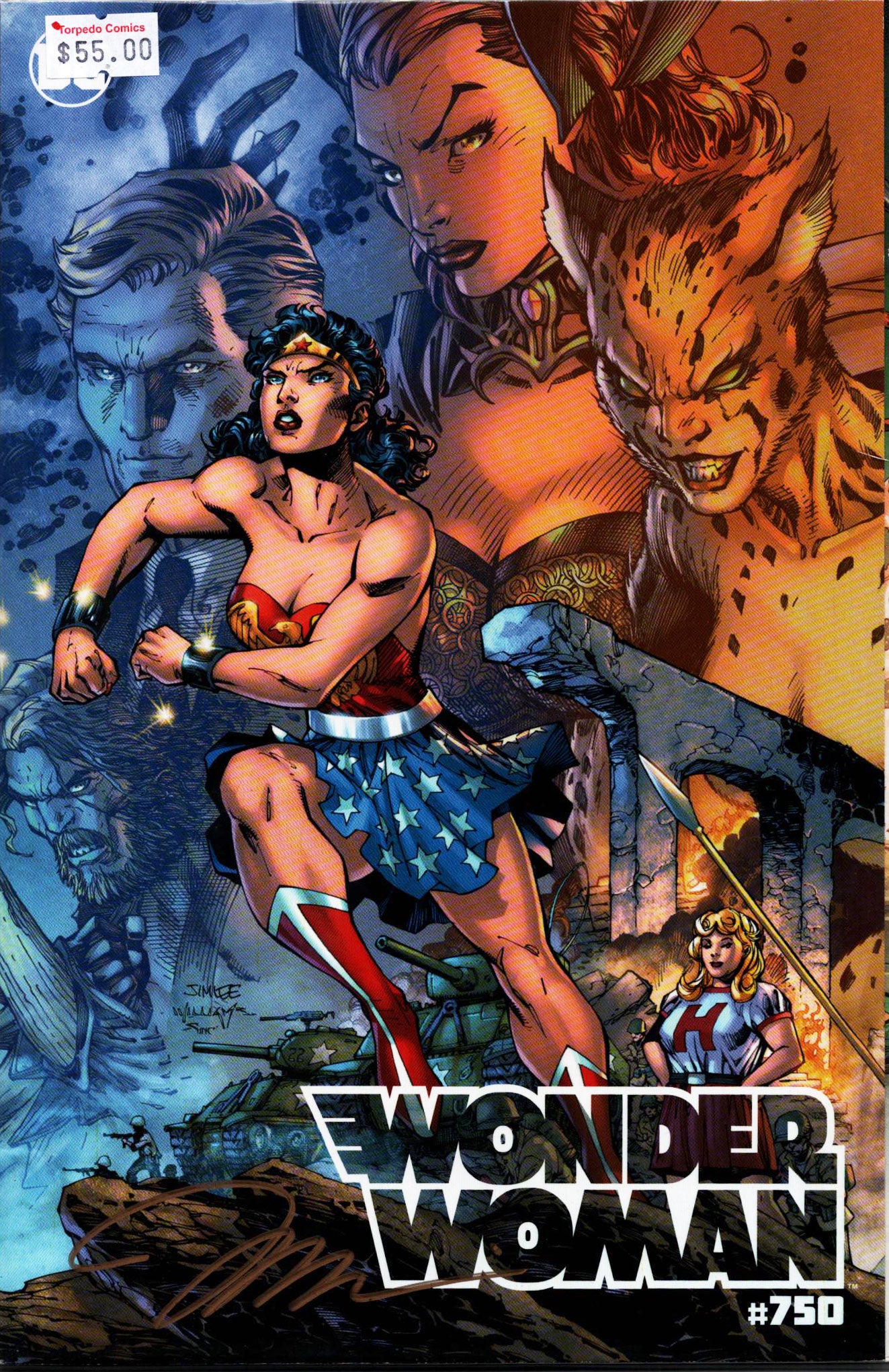 Wonder Woman #750 Signed by Jim Lee  NM- – Torpedo Comics