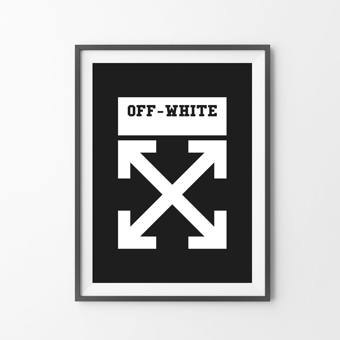 Tableau OFF  WHITE  Logo  Noir HYPEZONE