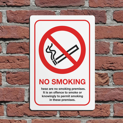 No Smoking Signs