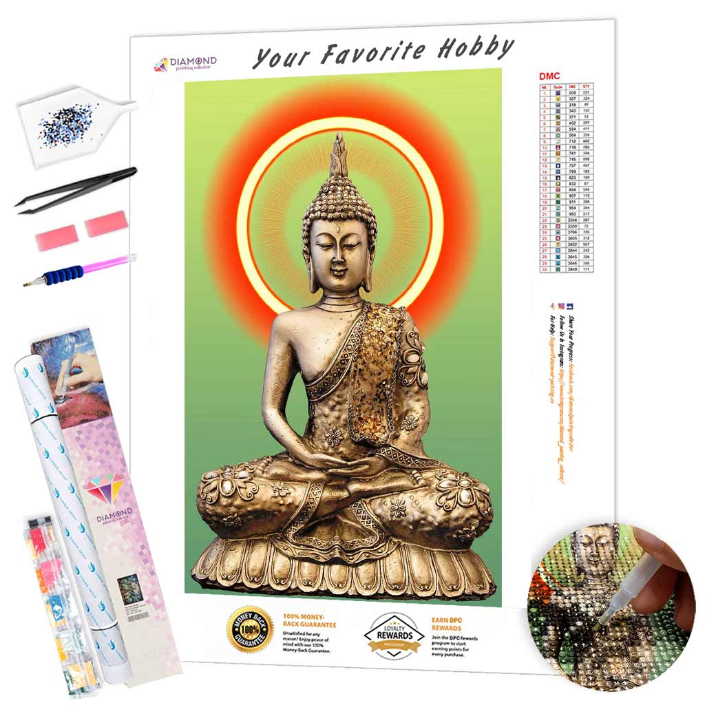 Buddha in Halo DIY Diamond Painting Kit