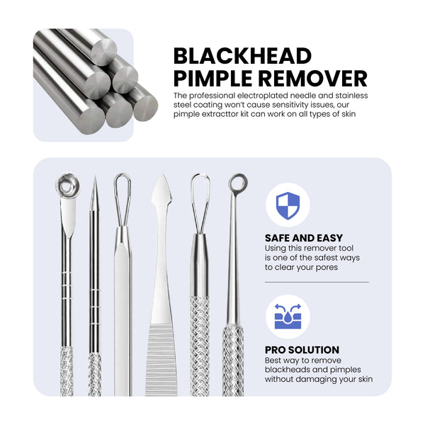 7pc Blackhead Pimple Tool Kit 1