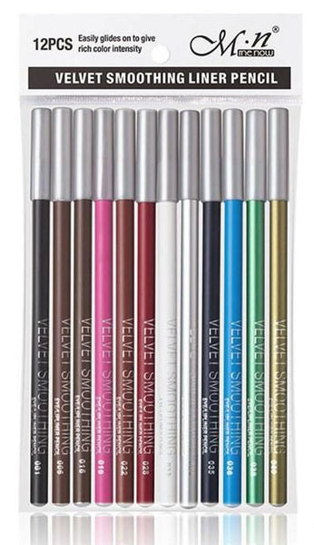 Glamza 12pc Velvet Smoothing Lip and Eyeliner Pencils 0