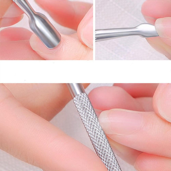 Glamza 2 in 1 Double Ended Cuticle Pusher and Scraper 1