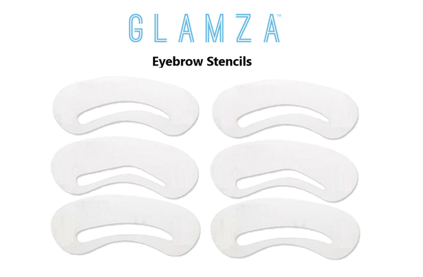 Glamza Eyebrow Stencils 3, 6 or 9 Pack 1