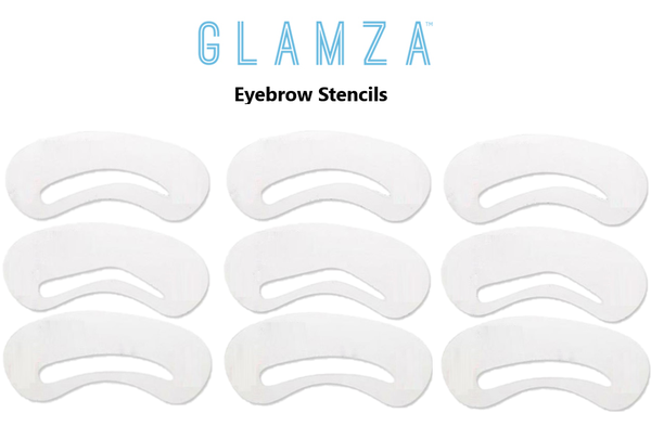 Glamza Eyebrow Stencils 3, 6 or 9 Pack 2