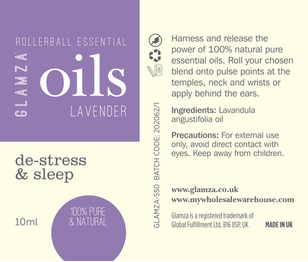 Glamza Rollerball Essential Oils 10ml 3