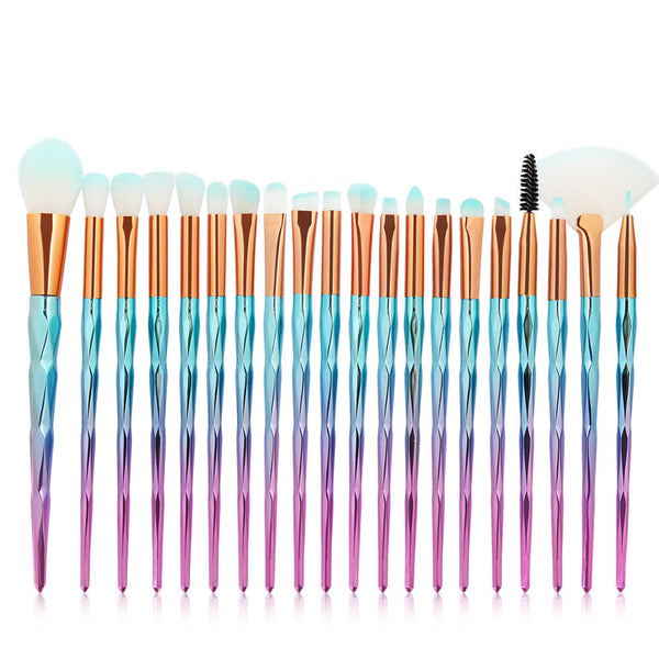 20pc Diamond Make Up Brush Sets - 2 Colour Choices 1