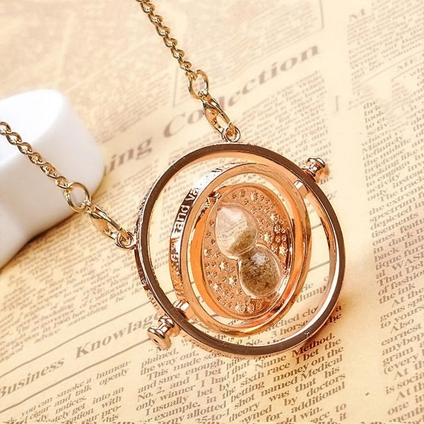 Harry Potter Inspired Sands of Time Necklaces in Gold Colour 0