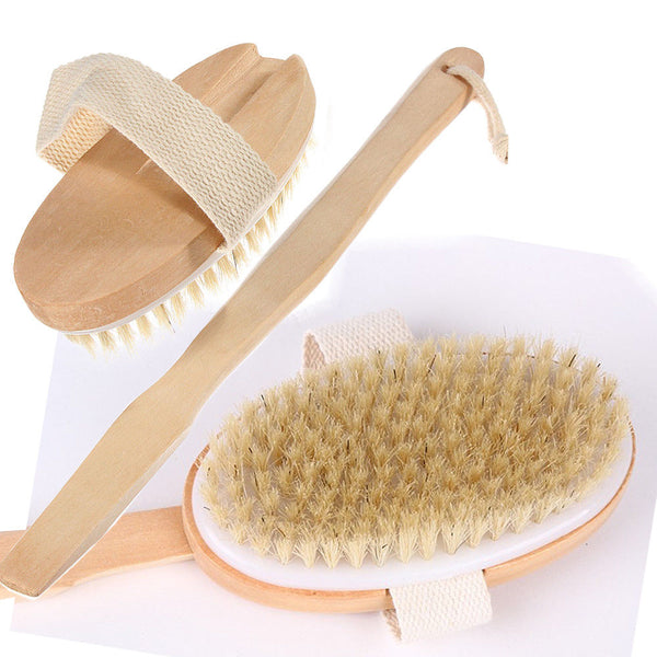 Glamza 2 in 1 Long Handle Bath & Shower Brush & Dry Skin Brush - 2 Options 8