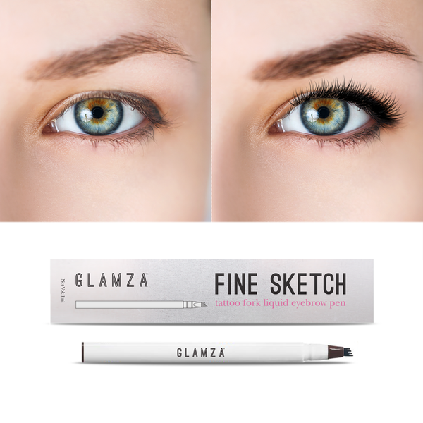 Glamza Fine Sketch Tattoo Fork Liquid Eyebrow Pens - 3 Colours 2