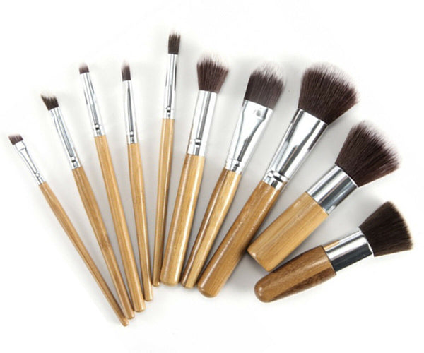 Bamboo Makeup Brush Set - 10pc or 6pc 0