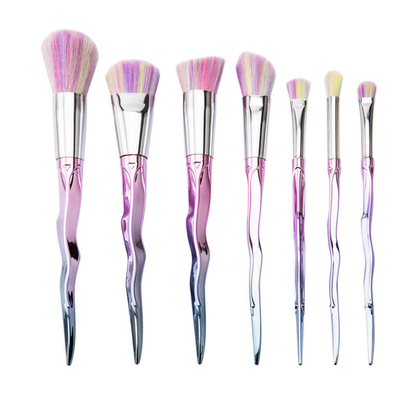 Unicorn Glitter Make Up Brushes 1