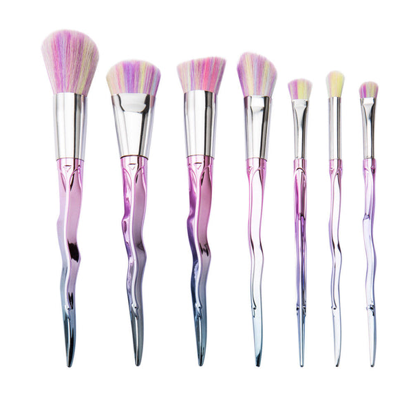 7PCS Twist Pink Diamond Makeup Brush Set 2