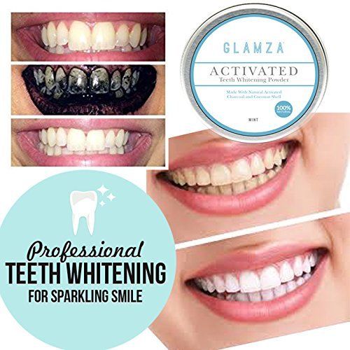 Glamza Activated Charcoal Teeth Whitening Powder - 50g 1