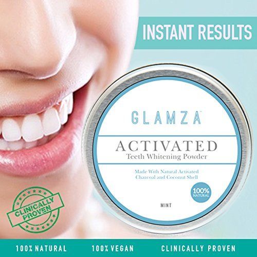 Glamza Activated Charcoal Teeth Whitening Powder - 50g 2