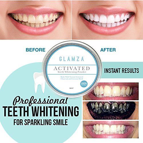 Glamza Activated Charcoal Teeth Whitening Powder - 50g 5