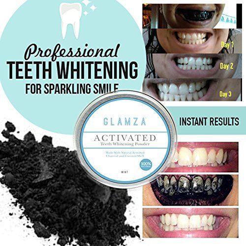 Glamza Activated Charcoal Teeth Whitening Powder - 50g 6