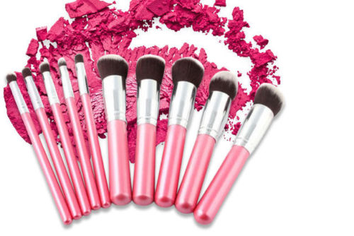 Glamza 10pc Brush Sets Pink or Blue 0