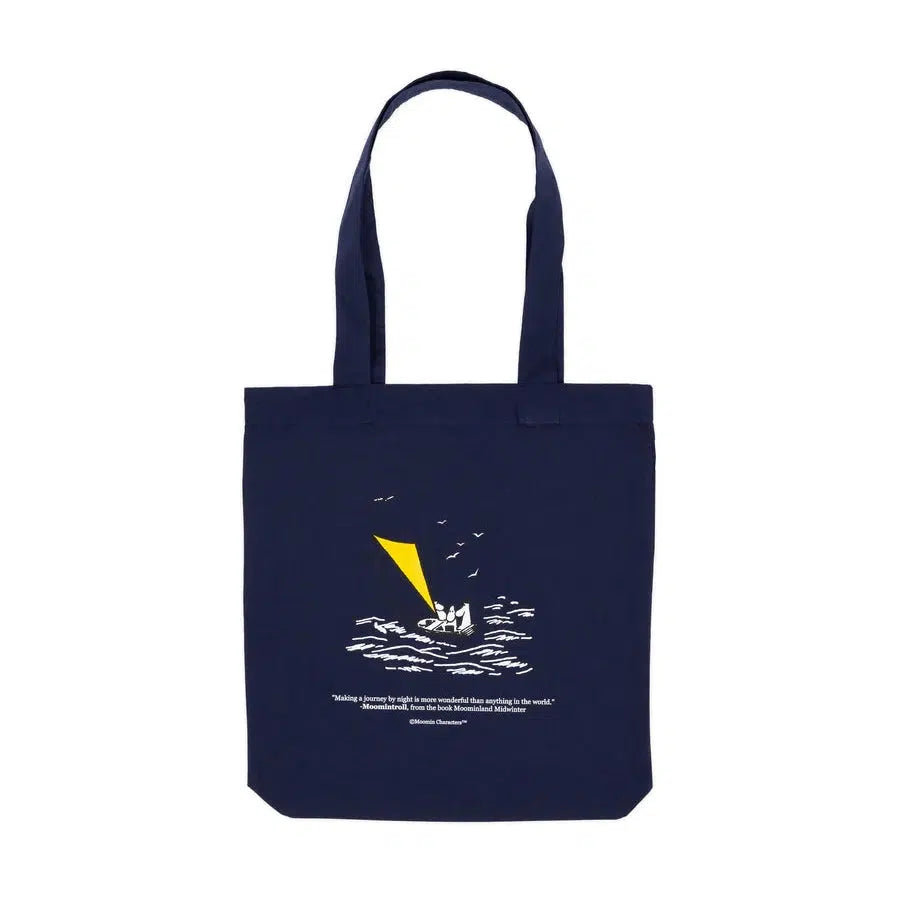 Moomin Tote Bag - Moominpappa - Navy Blue - Hyttefeber.no