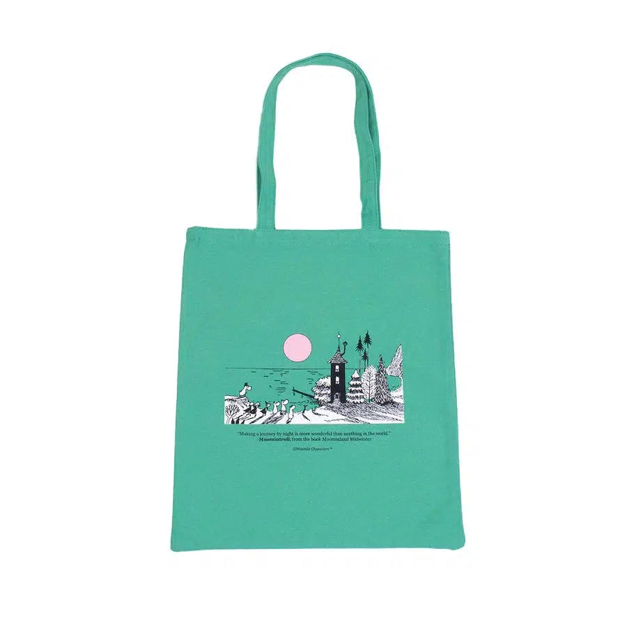 Moomin Tote Bag - Momminvillage - Green - Hyttefeber.no