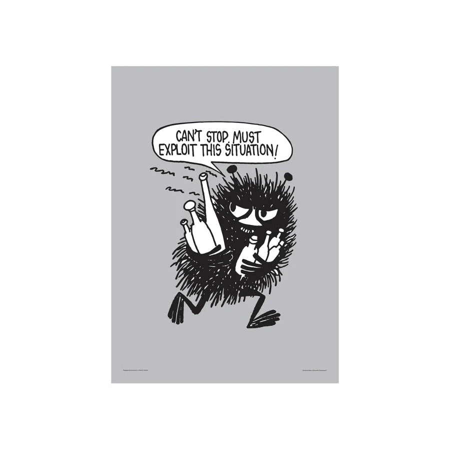 Bilde av Moomin Poster - Stinkey - 50x70 Cm - Hyttefeber.no