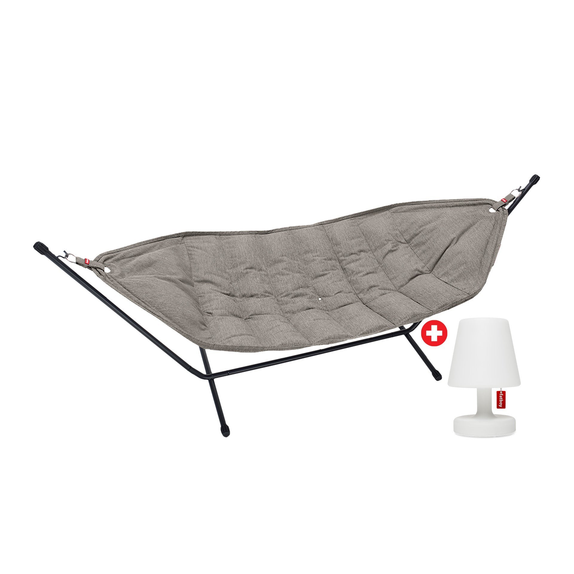 Bilde av Fatboy® Headdemock Superb Hammock (stativ Svart) Grey Taupe