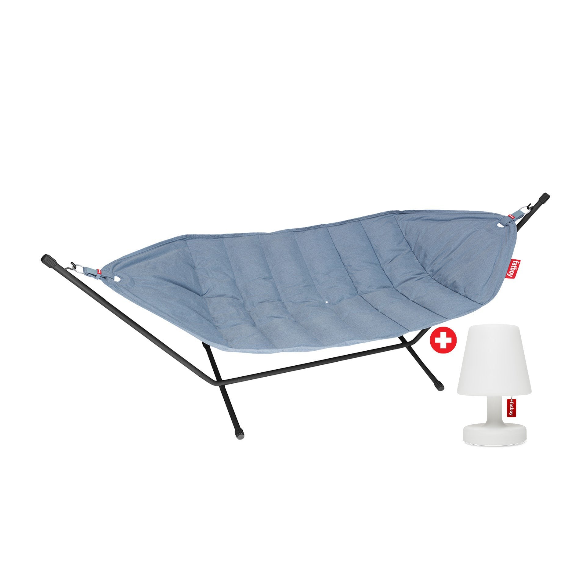 Bilde av Fatboy® Headdemock Superb Hammock (stativ Svart) Storm Blue