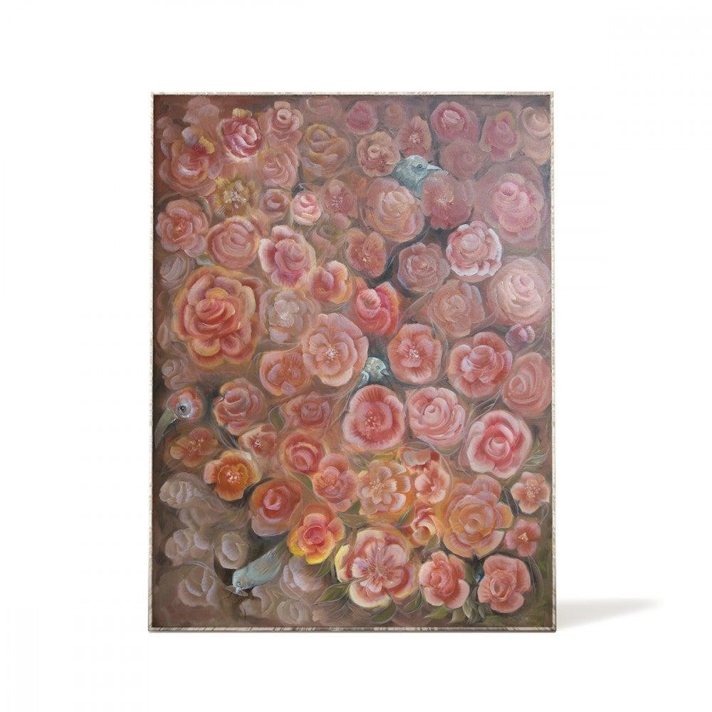 Kunsttrykk 30x40cm - Gjemsel hos rosene