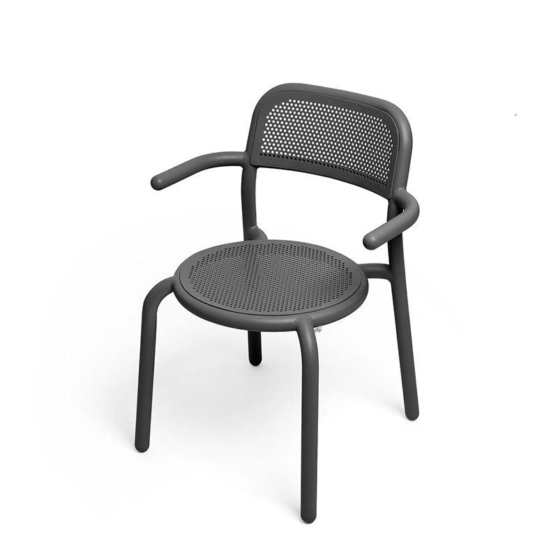 Fatboy Toní Armchair Bistro Chair With Armrests - Anthracite - Hyttefeber.no