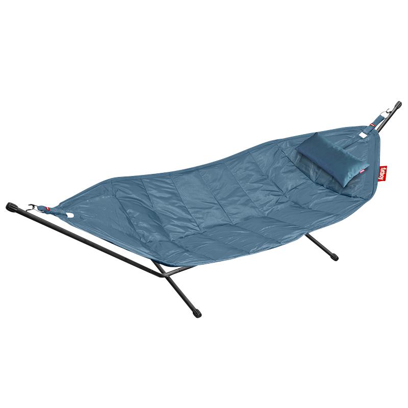 Bilde av Fatboy® Headdemock Jeans Light Blue Incl. Rack Black & Pillow - Hyttefeber.no