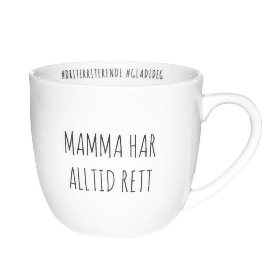 Bilde av Hashtagkrus: Mamma Har Alltid Rett - 38cl - Hyttefeber.no